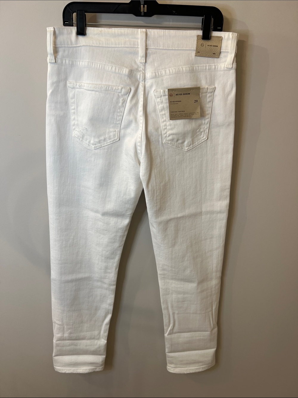 AG-ED Denim White Cropped Roll Cuff Capris - Picture 7 of 9